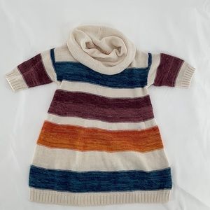Old Navy Girls Long Sleeve Striped Turtle Neck Dress Size 2T
